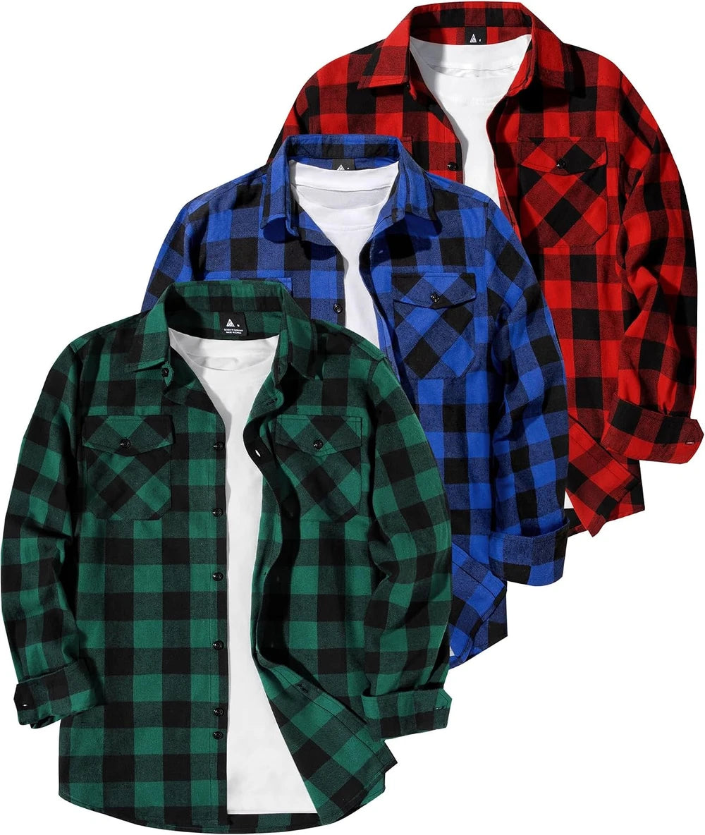 Geek Lighting Mens Flannel Shirt Pack