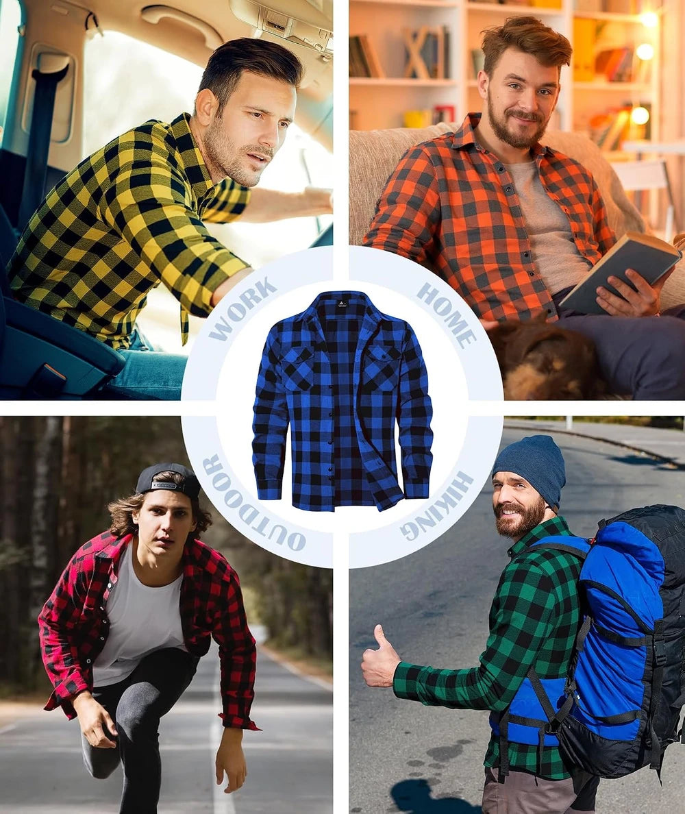 Geek Lighting Mens Flannel Shirt Pack