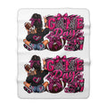 Game Day  Blanket - Pink Football Mom