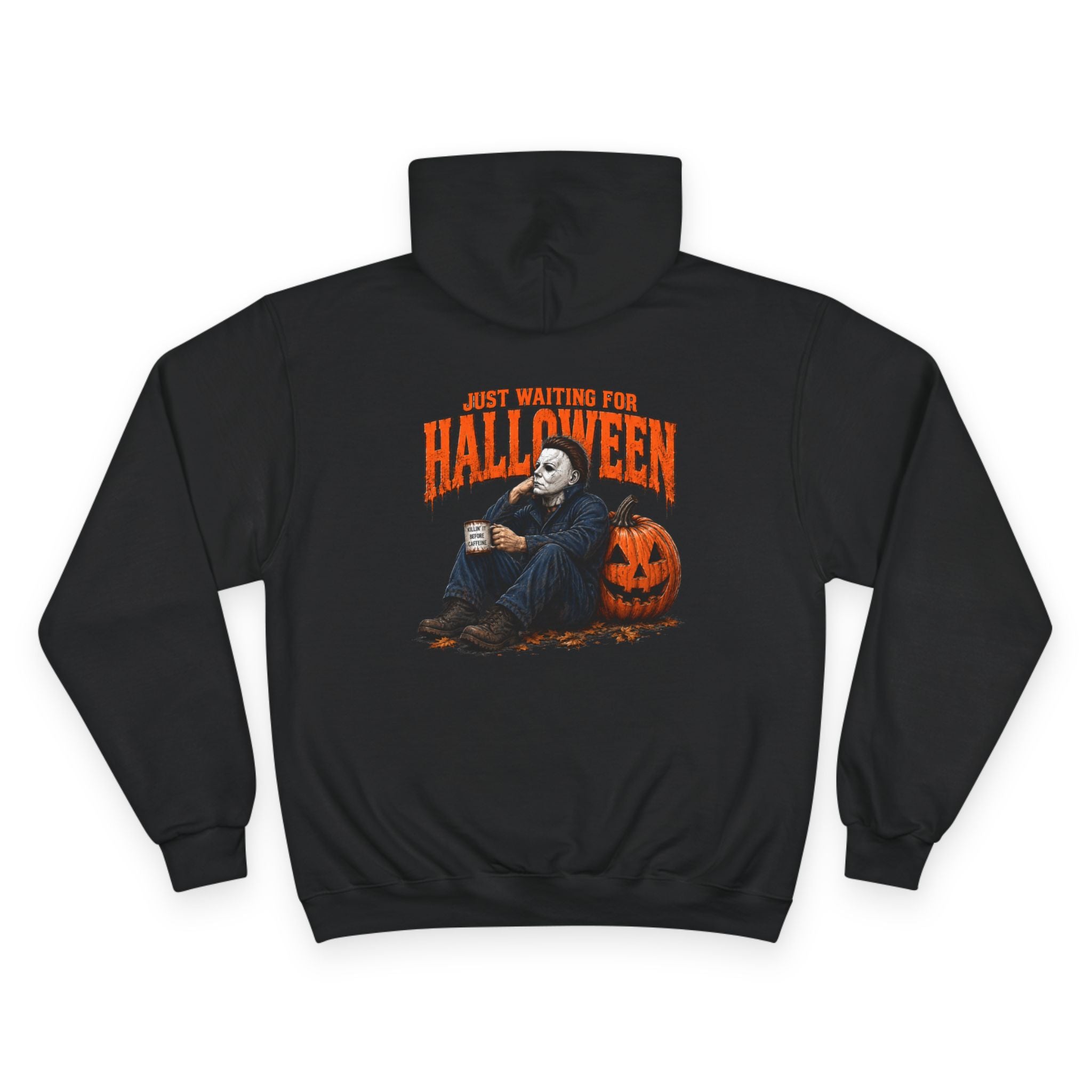 Halloween Harror Graphic Hoodie - Front & Back Spooky Design 🎃🖤